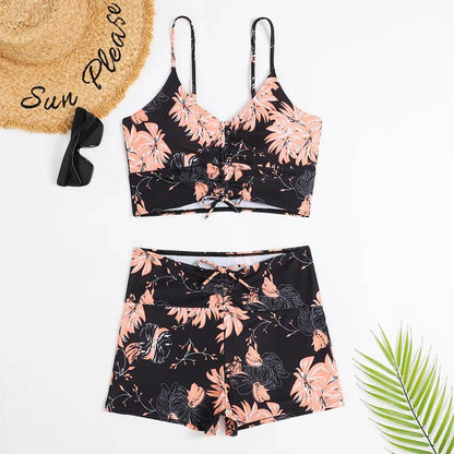 Buy Center High Waist Bikini Swimsuit - Floral Push Up Design 2023 - Buy Center UK