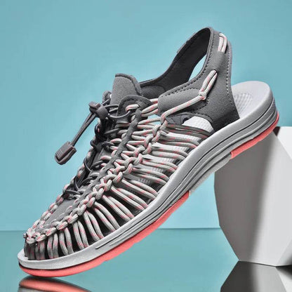 Buy Center Men's Genuine Leather Sandals - Casual Beach Shoes - Buy Center UK