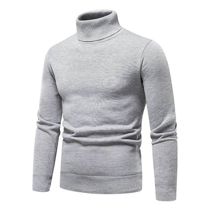 Buy Center Men's Turtleneck Sweater - Cozy Solid Color Casual Knit - Buy Center UK