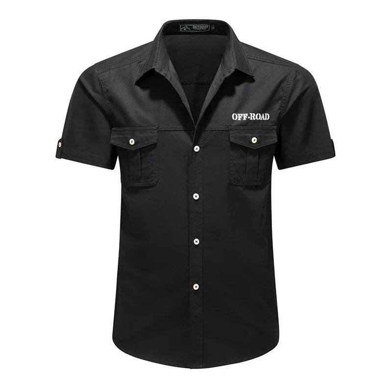 Buy Center Army Green Men's Casual Shirt - Breathable Cotton Style - Buy Center UK