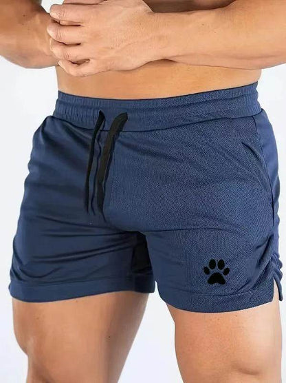 Men's Bear Paw Print Casual Shorts - Perfect for Summer Activities - Buy Center UK