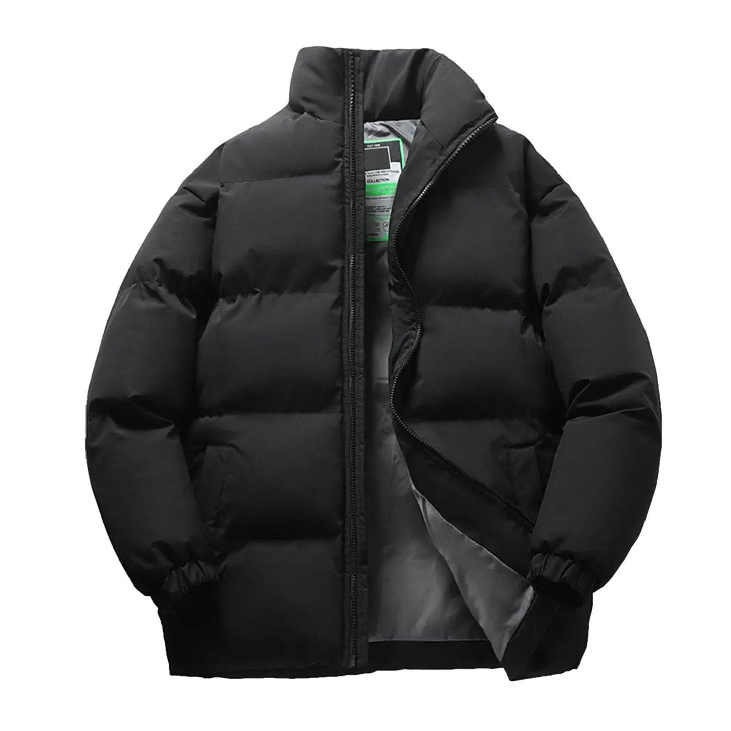 2023 Men's Winter Down Jacket - Stylish Hooded Black Parka Coat - Buy Center UK