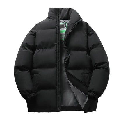 2023 Men's Winter Down Jacket - Stylish Hooded Black Parka Coat - Buy Center UK