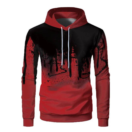 Buy Center Men's 3D Printed Hooded Sweater - Casual Fashion Top - Buy Center UK