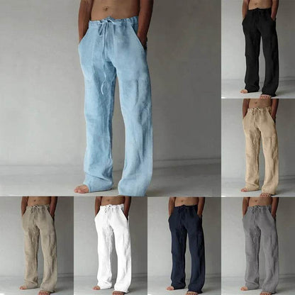 Buy Center Men's Linen Pants - Breathable Cotton Trousers S-3XL - Buy Center UK