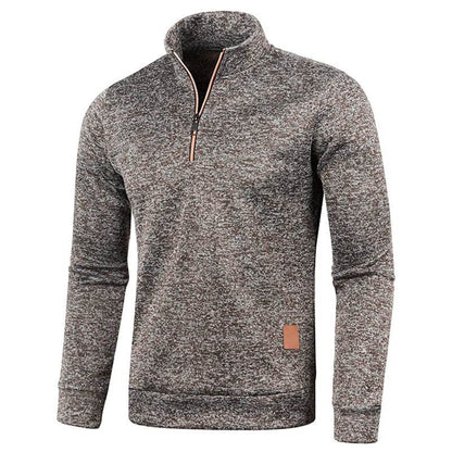 Buy Center Men's Half Zipper Pullover Sweater - Casual Turtleneck Style - Buy Center UK