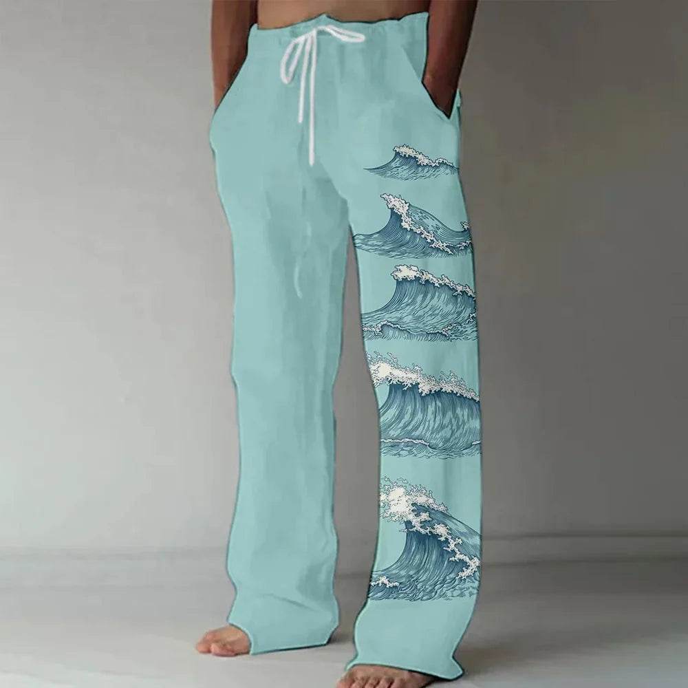 Buy Center Men's Loose Casual Sports Pants - 3D Lizard Pattern - Buy Center UK