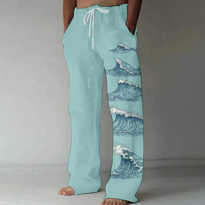 Buy Center Men's Loose Casual Sports Pants - 3D Lizard Pattern - Buy Center UK