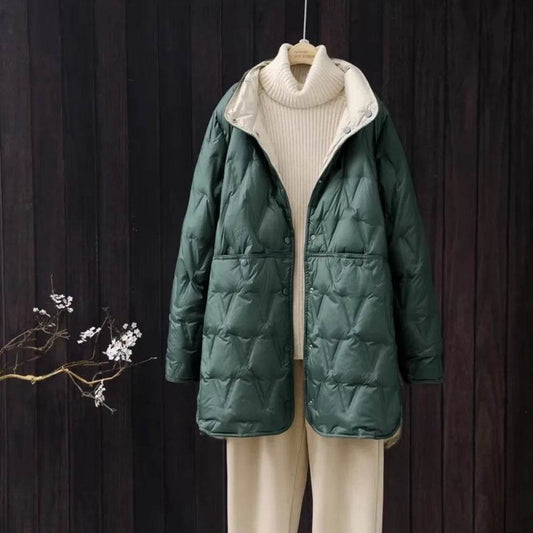 2024 Women’s Ultralight White Duck Down Jacket - Stylish & Warm - Buy Center UK