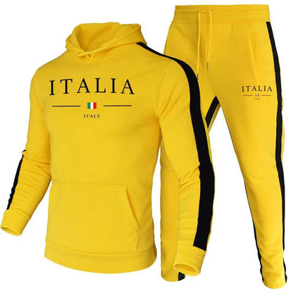 Buy Center Italy Trend Hooded Sweatshirt & Jogger Pants Set - Buy Center UK