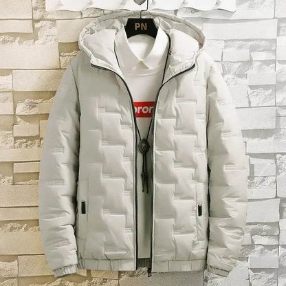 Buy Center Men's Padded Down Jacket - Hooded Winter Parka 2024 - Buy Center UK