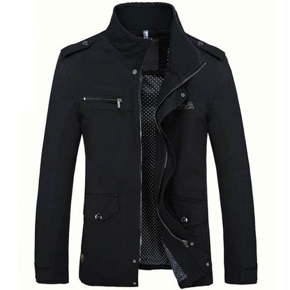 Buy Center Men's Cotton Workwear Jacket - Slim Fit, Casual Bomber Style - Buy Center UK