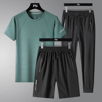 2025 Summer Black White Tracksuit Set - Men's Oversized Sportswear - Buy Center UK