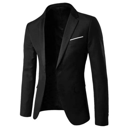 Buy Center Men's Casual Slim Fit Blazer - Korean Style, Spring Fashion - Buy Center UK
