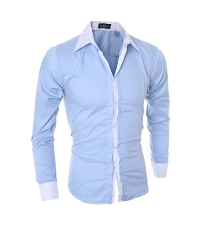 Buy Center Men's Stripes Long Sleeve Shirt - Slim Fit & Casual Style - Buy Center UK