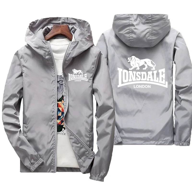 Buy Center Men's Lion Logo Windproof Jacket - Stylish Cycling Suit - Buy Center UK