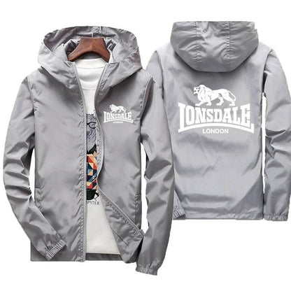 Buy Center Men's Lion Logo Windproof Jacket - Stylish Cycling Suit - Buy Center UK