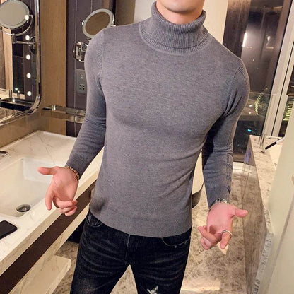 Buy Center Men's Turtleneck Sweater - Slim Fit Casual Fall Fashion - Buy Center UK
