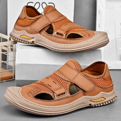 Buy Center Genuine Leather Men's Sandals - Casual Outdoor Footwear - Buy Center UK