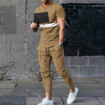 Buy Center Men's 2-Piece Jogging Suit - 3D Printed Summer Style - Buy Center UK