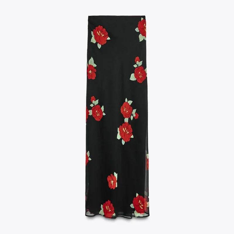 Buy Center Elegant Ruffle Top Skirt Set - Chic Floral Print Dress - Buy Center UK
