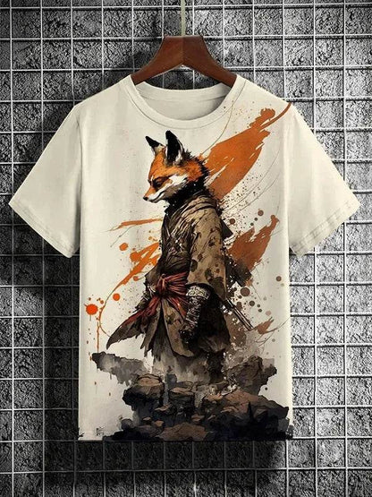 Buy Center Men's Ukiyo-E 3D Printed T-Shirts - Summer Casual Tees - Buy Center UK