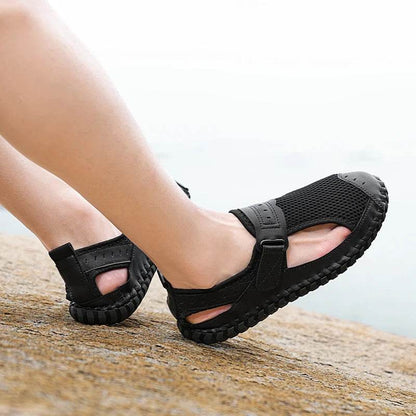 Buy Center Genuine Leather Men’s Sandals - Casual Summer Beach Shoes - Buy Center UK