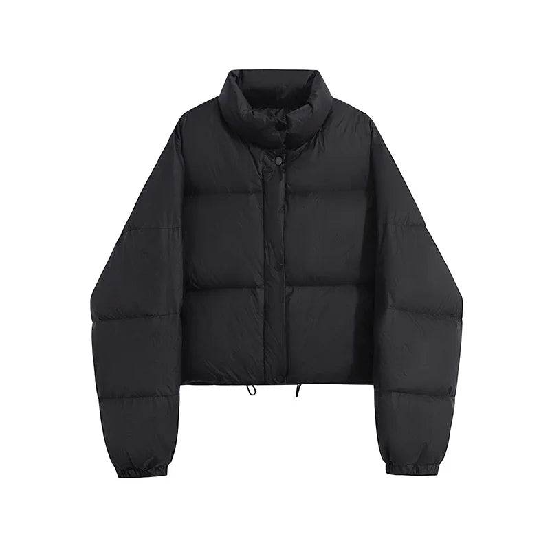 ABRINI Women's Winter Mock Neck Down Coat - Cozy & Stylish Outwear - Buy Center UK