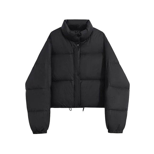 ABRINI Women's Winter Mock Neck Down Coat - Cozy & Stylish Outwear - Buy Center UK