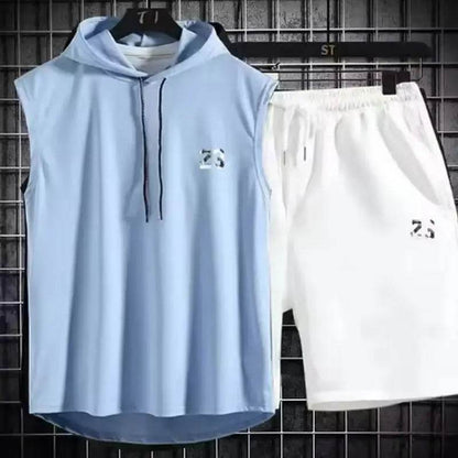 Buy Center Men's Summer Two Piece Set - Casual T-Shirt & Shorts - Buy Center UK