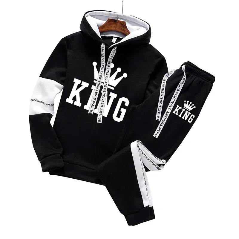 Buy Center Men's Autumn Winter Tracksuit - Warm Hoodie & Pants - Buy Center UK