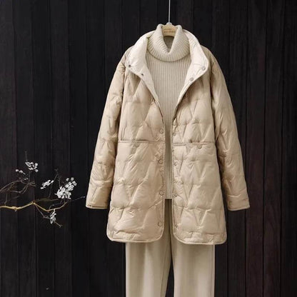2024 Women’s Ultralight White Duck Down Jacket - Stylish & Warm - Buy Center UK
