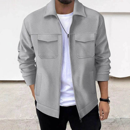 Buy Center Casual Men's Jacket - Breathable, Zipper Pocket Design - Buy Center UK