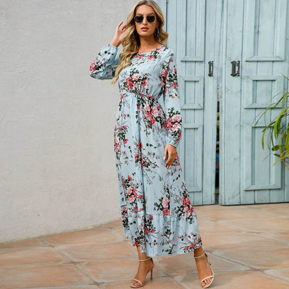 2023 Bohemian Women Maxi Dress - Long Sleeve Chiffon Floral Style - Buy Center UK