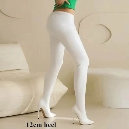 Sgesvier Sexy Stiletto Patent Leather Boots - Thin High Heels - Buy Center UK