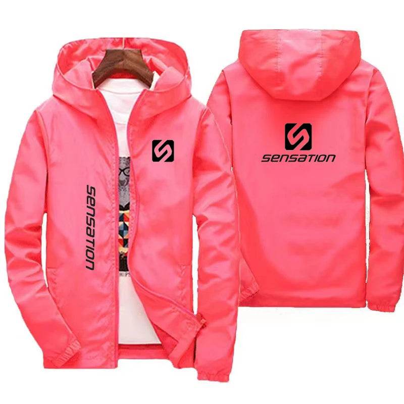 Buy Center Men's Waterproof Windbreaker Jacket - Hooded, Large Size - Buy Center UK