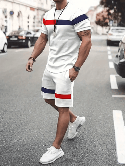 Buy Center 2025 Men's Casual Summer Suit - Textured Two-Piece Set - Buy Center UK
