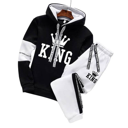 Buy Center Men's Autumn Winter Tracksuit - Warm Hoodie & Pants - Buy Center UK