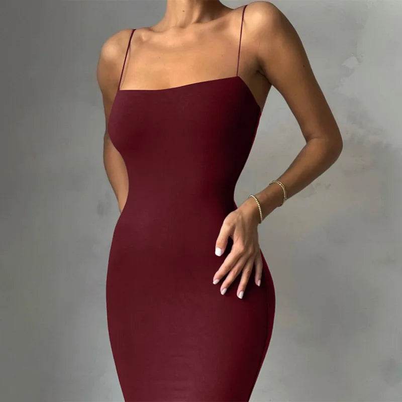 Summer Black Bodycon Dress - Sleeveless Backless Women’s Clubwear - Buy Center UK