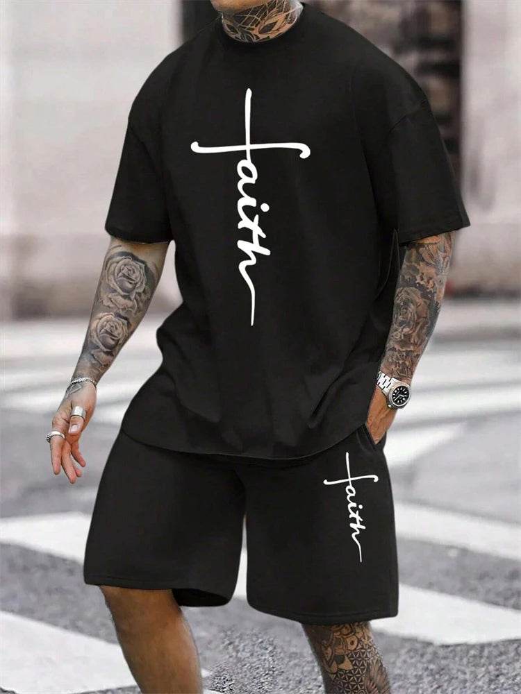 2024 New Men's Summer Fashion Set - Short Sleeve & Shorts - Buy Center UK