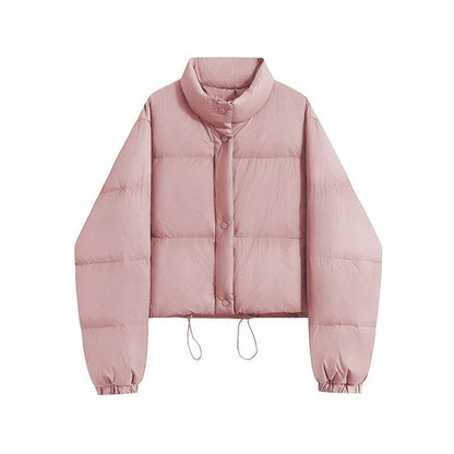 ABRINI Women's Winter Mock Neck Down Coat - Cozy & Stylish Outwear - Buy Center UK