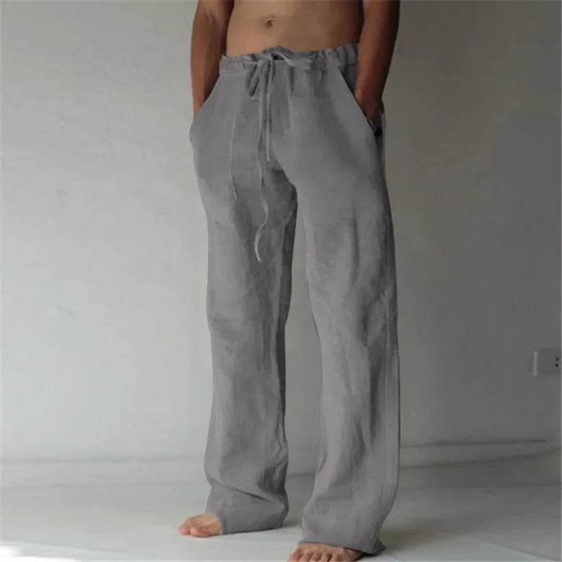 Buy Center Men's Linen Pants - Breathable Cotton Trousers S-3XL - Buy Center UK