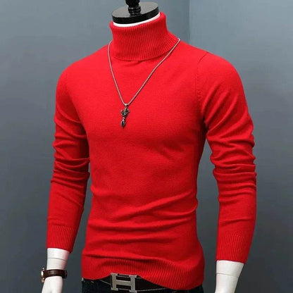 Buy Center Men's Winter Thick Warm Turtleneck Sweater - Slim Fit - Buy Center UK