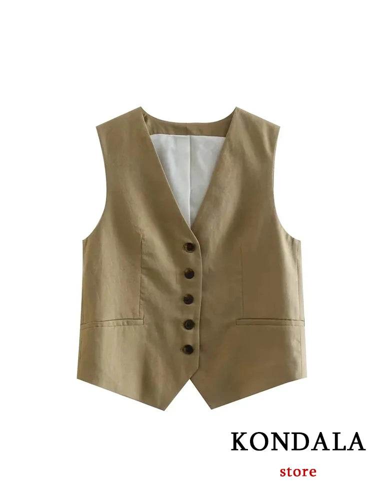 TRAFZA Casual Women Suits - V Neck Blazer & Wide Leg Shorts - Buy Center UK
