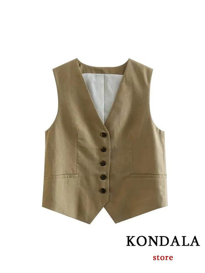 TRAFZA Casual Women Suits - V Neck Blazer & Wide Leg Shorts - Buy Center UK