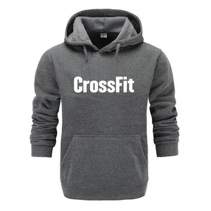 Buy Center Men's CrossFit Sweatshirt - Stylish Black Print Hoodie - Buy Center UK