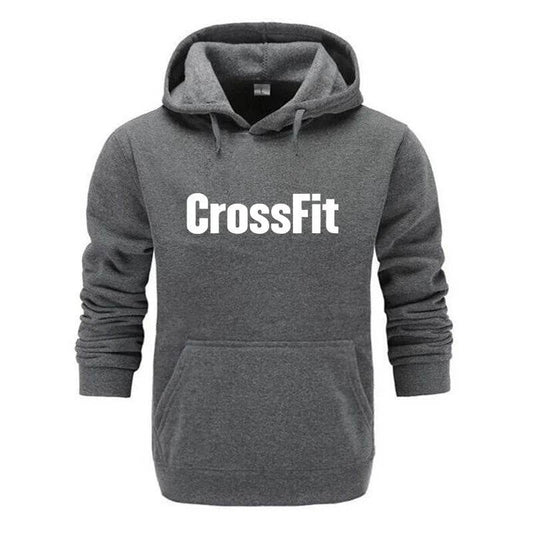 Buy Center Men's CrossFit Sweatshirt - Stylish Black Print Hoodie - Buy Center UK
