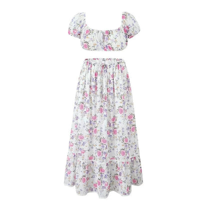 Buy Center Lace Skirt Set Dress - Summer Chic 2-Piece Outfit - Buy Center UK