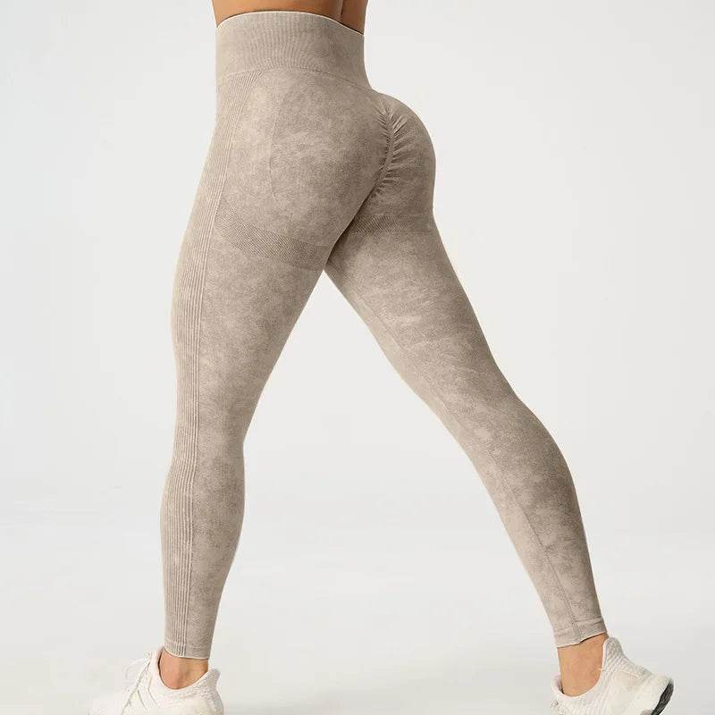 Buy Center High Waisted Frosted Yoga Pants - Quick Dry, Tight Fit - Buy Center UK