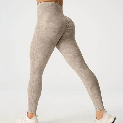 Buy Center High Waisted Frosted Yoga Pants - Quick Dry, Tight Fit - Buy Center UK